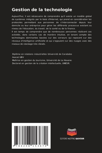 Produktbild: Gestion de la technologie