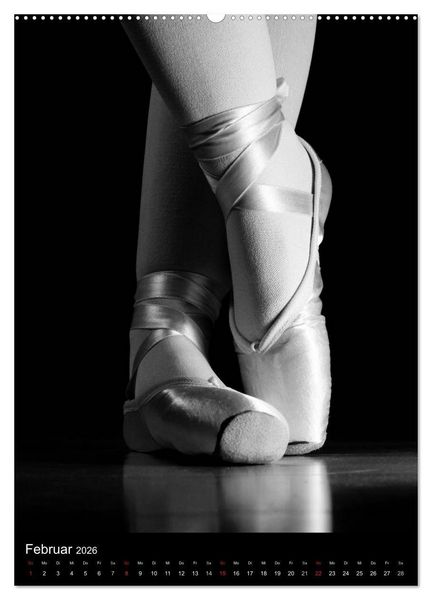 Produktbild: Ballett Schwarzweiss (hochwertiger Premium Wandkalender 2026 DIN A2 hoch), Kunstdruck in Hochglanz