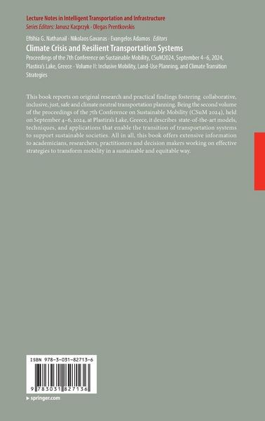 Produktbild: Climate Crisis and Resilient Transportation Systems