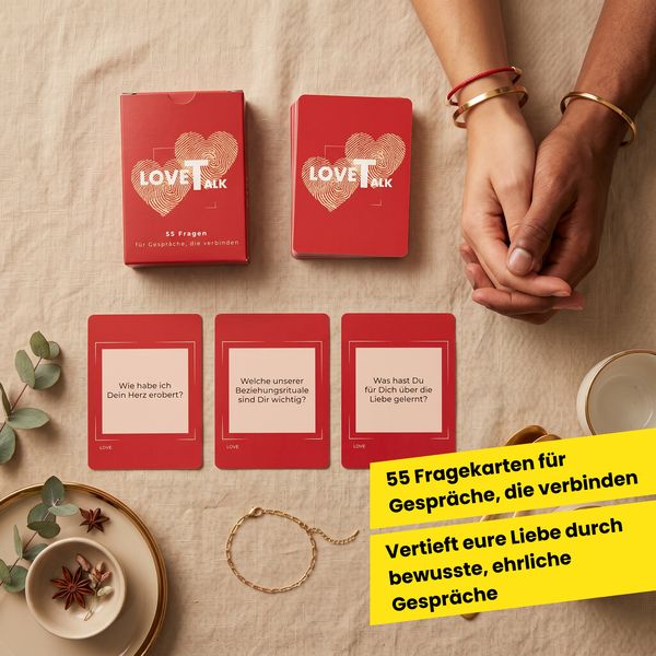 Produktbild: LoveTalk Gespr&auml;chsfragekarten (Pocket Size)
