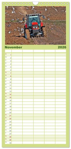 Produktbild: Familienplaner 2026 - Landwirtschaft - die Zukunft ist digital mit 5 Spalten (Wandkalender, 21 x 45 cm) CALVENDO