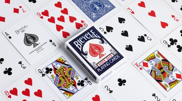Produktbild: Bicycle Rider Back in Rot oder Blau (807 Classic Tuck, (Designer Spielkarten, Poker, Skat...)