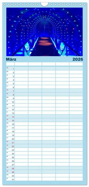Produktbild: Familienplaner 2026 - Kreuzfahrtpiraten mit 5 Spalten (Wandkalender, 21 x 45 cm) CALVENDO