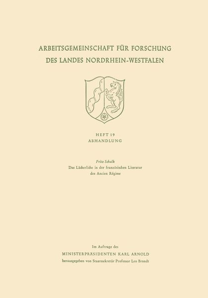 Produktbild: Das L&auml;cherliche in der franz&ouml;sischen Literatur des Ancien R&eacute;gime