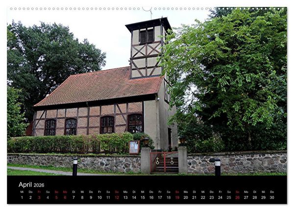 Produktbild: Evangelische Kirchen um Potsdam 2026 (hochwertiger Premium Wandkalender 2026 DIN A2 quer), Kunstdruck in Hochglanz