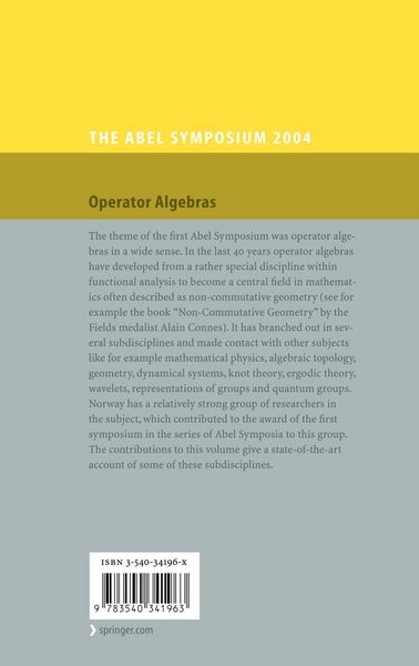 Produktbild: Operator Algebras