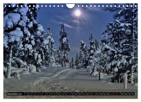 Produktbild: Wundersch&ouml;nes Finnisch - Lappland (Wandkalender 2026 DIN A4 quer), CALVENDO Monatskalender