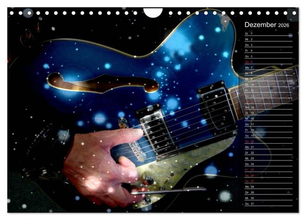 Produktbild: Rockgitarren Power (Wandkalender 2026 DIN A4 quer), CALVENDO Monatskalender
