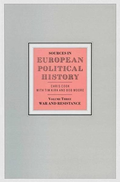 Produktbild: Sources in European Political History