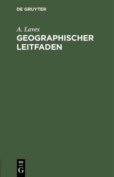 Produktbild: Geographischer Leitfaden