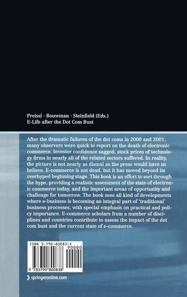 Produktbild: E-Life after the Dot Com Bust