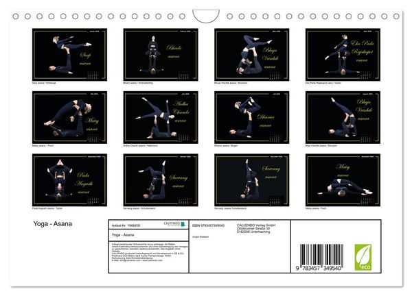 Produktbild: Yoga - Asana (Wandkalender 2026 DIN A4 quer), CALVENDO Monatskalender