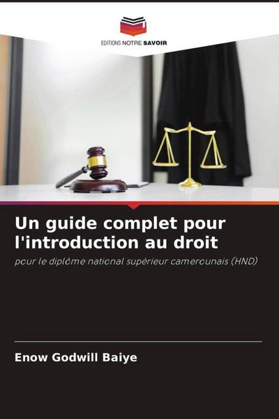 Produktbild: Un guide complet pour l'introduction au droit