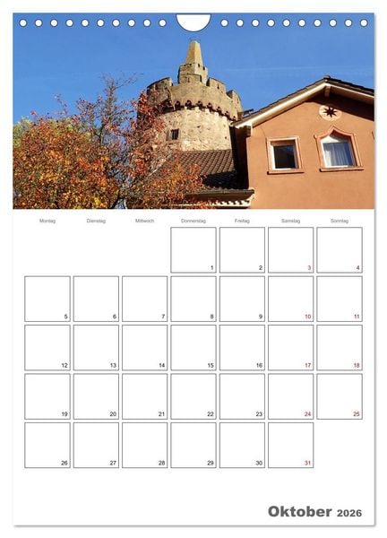 Produktbild: Weinheim an der Bergstra&szlig;e Planer (Wandkalender 2026 DIN A4 hoch), CALVENDO Monatskalender