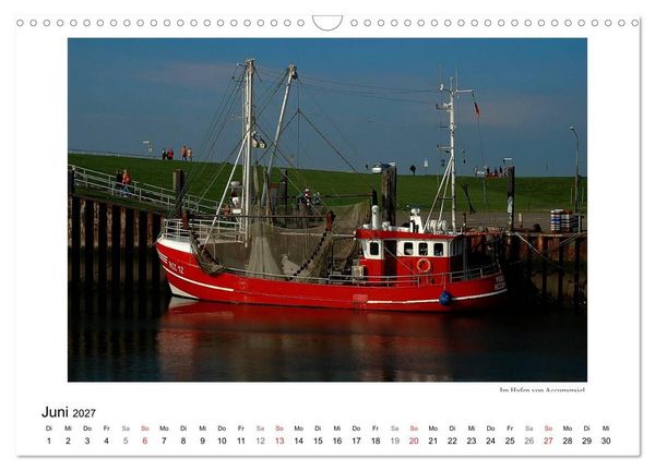 Produktbild: Krabbenkutter in Ostfriesland (Wandkalender 2027 DIN A3 quer), CALVENDO Monatskalender