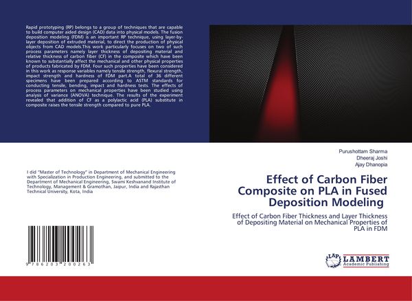 Produktbild: Effect of Carbon Fiber Composite on PLA in Fused Deposition Modeling