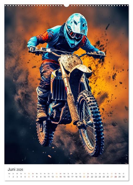 Produktbild: Motocross - Mit Leib und Seele dabei (Wandkalender 2026 DIN A2 hoch), CALVENDO Monatskalender