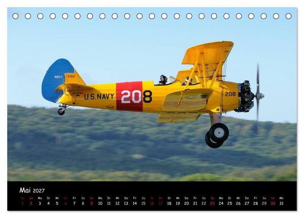 Produktbild: Doppeldecker - Veteranen der L&uuml;fte (Tischkalender 2027 DIN A5 quer), CALVENDO Monatskalender