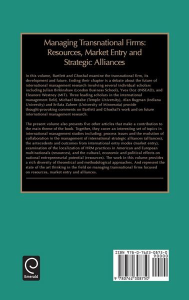 Produktbild: Managing Transnational Firms