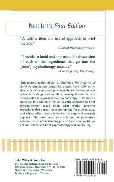 Produktbild: Garfield, S: Practice of Brief Psychotherapy