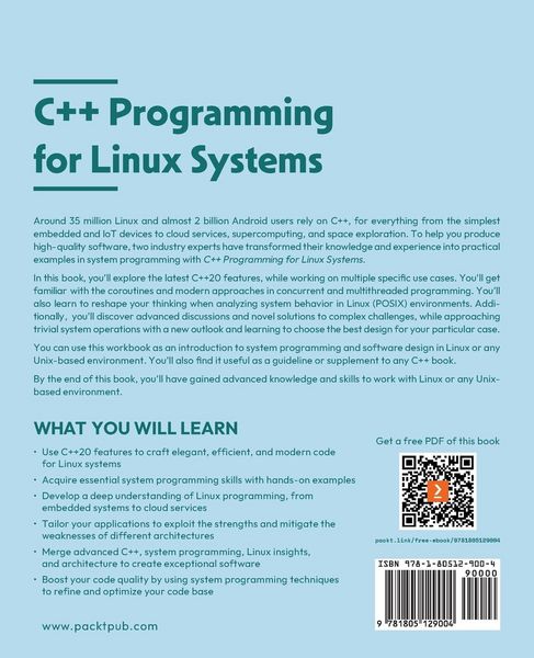 Produktbild: C++ Programming for Linux Systems