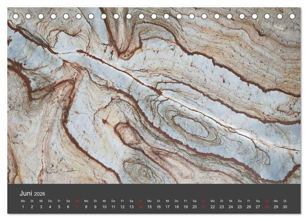 Produktbild: Stein, Kunst der Natur (Tischkalender 2026 DIN A5 quer), CALVENDO Monatskalender