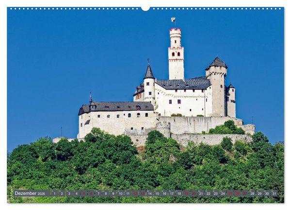 Produktbild: Burgen der Rheinromantik (hochwertiger Premium Wandkalender 2026 DIN A2 quer), Kunstdruck in Hochglanz