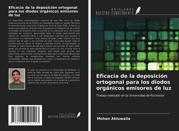 Produktbild: Eficacia de la deposici&oacute;n ortogonal para los diodos org&aacute;nicos emisores de luz