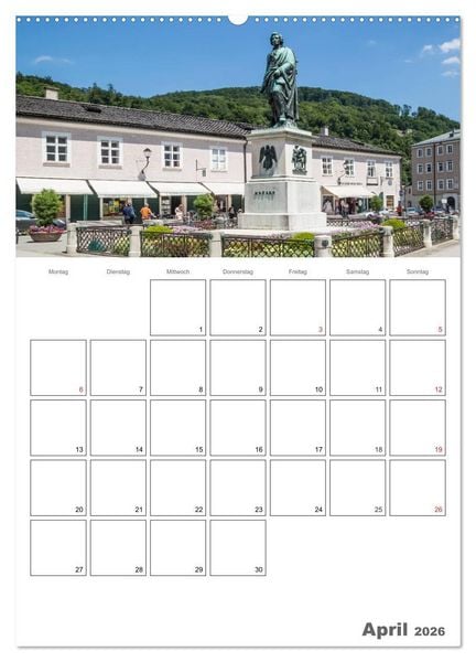 Produktbild: Bezauberndes SALZBURG / Terminplaner (Wandkalender 2026 DIN A2 hoch), CALVENDO Monatskalender