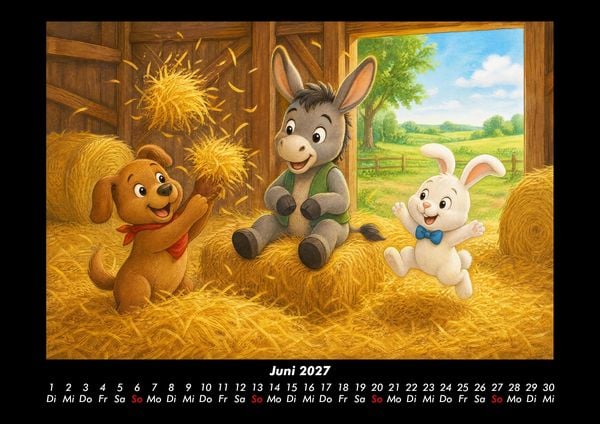 Produktbild: Abenteuer auf dem Bauernhof 2027 Fotokalender DIN A3