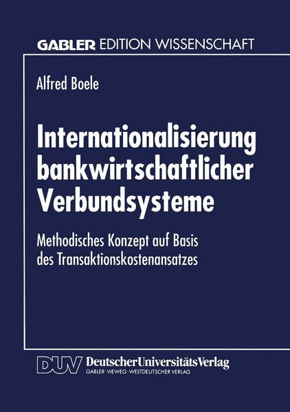 Produktbild: Internationalisierung bankwirtschaftlicher Verbundsysteme