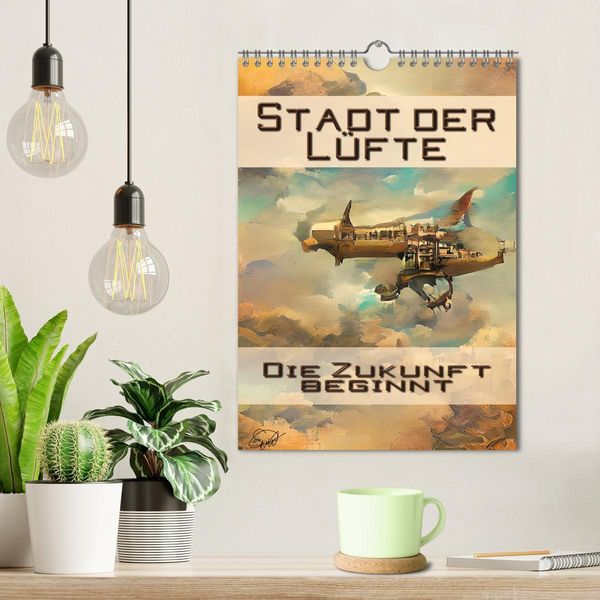 Produktbild: Stadt der L&uuml;fte, die Zukunft beginnt (Wandkalender 2026 DIN A4 hoch), CALVENDO Monatskalender