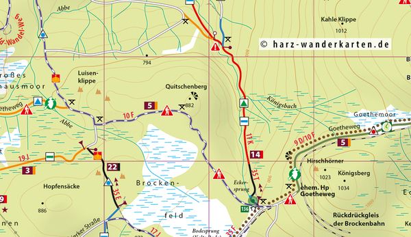 Produktbild: MTB Trail-Karte Harz: Braunlage - Schierke - St. Andreasberg - Brocken