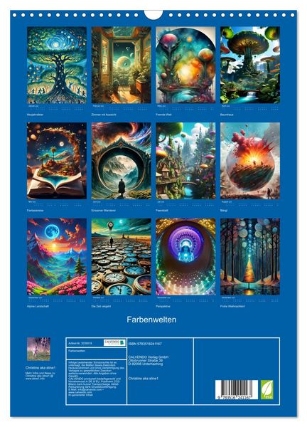 Produktbild: Farbenwelten (Wandkalender 2026 DIN A3 hoch), CALVENDO Monatskalender
