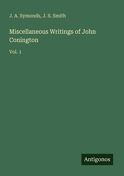 Produktbild: Miscellaneous Writings of John Conington