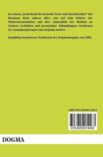Produktbild: Liederbuch f&uuml;r deutsche &Auml;rzte und Naturforscher