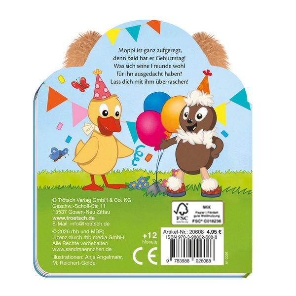 Produktbild: TR&Ouml;TSCH - Unser Sandm&auml;nnchen F&uuml;hlbuch Moppi hat Geburtstag!