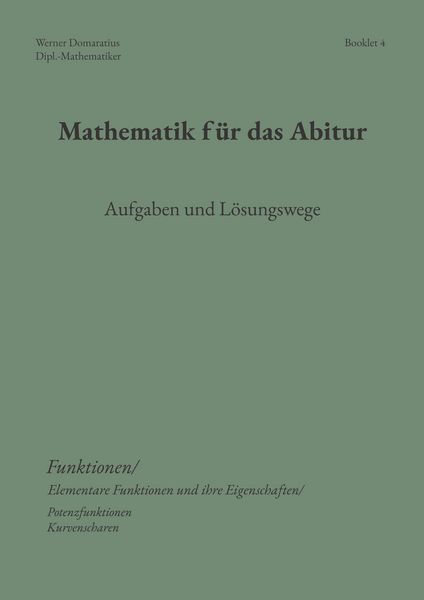 Produktbild: Mathematik f&uuml;r das Abitur