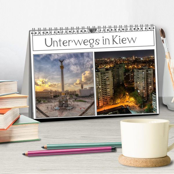 Produktbild: Unterwegs in Kiew (Tischkalender 2026 DIN A5 quer), CALVENDO Monatskalender