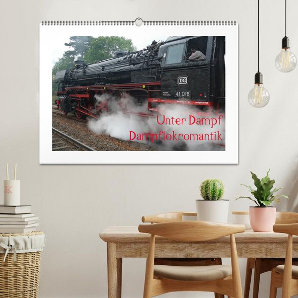 Produktbild: Unter Dampf - Dampflokromantik (Wandkalender 2026 DIN A2 quer), CALVENDO Monatskalender