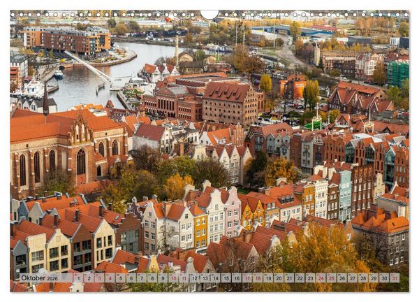 Produktbild: Dreistadt - Danzig, Gdingen, Zoppot (Wandkalender 2026 DIN A3 quer), CALVENDO Monatskalender