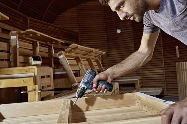 Produktbild: Bosch Professional GSR 12V-15 0615990G6L Akku-Bohrschrauber 12 V 2 Ah, 4 Ah Li-Ion inkl. 2. Akku, inkl. Ladeger&auml;t, mit Zubeh&ouml;r, inkl. Tasche