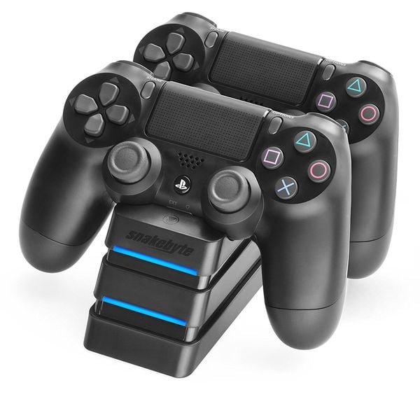 Snakebyte TWIN:CHARGE 4, Ladestation für zwei PlayStation 4-Controller, schwarz