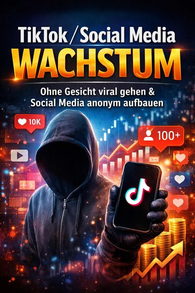 Produktbild: TikTok / Social Media Wachstum: Ohne Gesicht viral gehen - Social Media anonym aufbauen