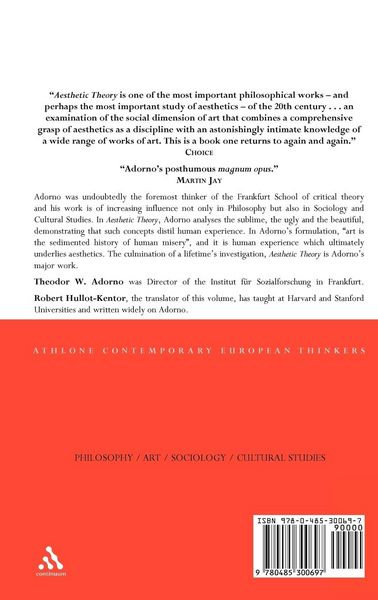 Produktbild: Aesthetic Theory