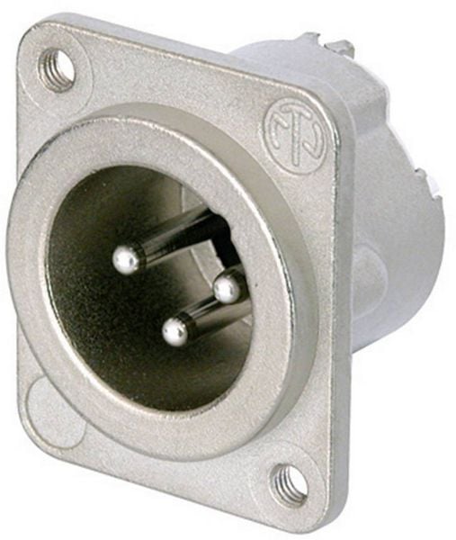 Produktbild: Neutrik NC3MD-LX-M3 XLR-Steckverbinder Flanschstecker, Kontakte gerade Polzahl: 3 Silber 1St.