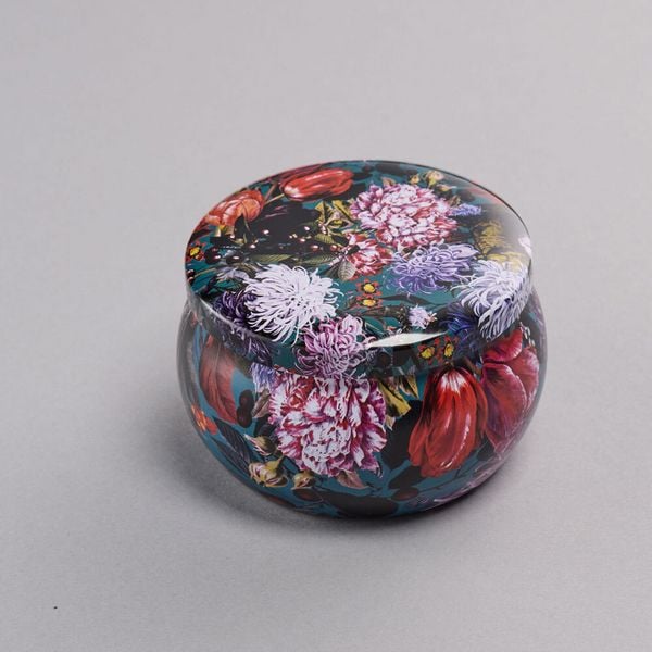 Produktbild: Duftkerze Blumenbouquet petrol