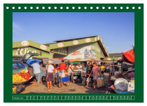 Produktbild: Bolivien - Marktimpressionen (Tischkalender 2026 DIN A5 quer), CALVENDO Monatskalender