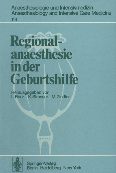 Produktbild: Regionalanaesthesie in der Geburtshilfe