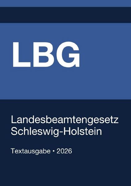 Produktbild: LBG - Landesbeamtengesetz Schleswig-Holstein 2026